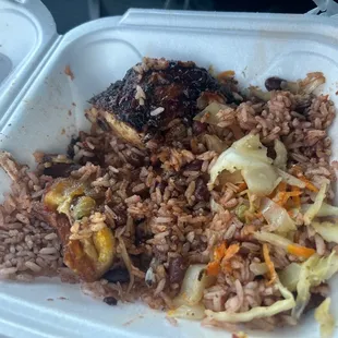 Jerk Chicken/ Rice &amp; Beans