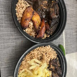 Jerk Chicken, and Oxtails