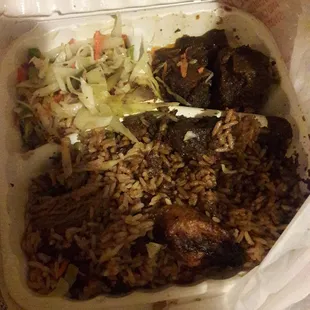 Half of the portion....I thought...still enough for a few meals.