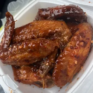 Sweet and spicy wings were so good