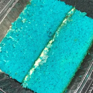 Blue Velvet Cake Slice
