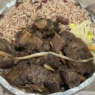 Large order of oxtail with rice