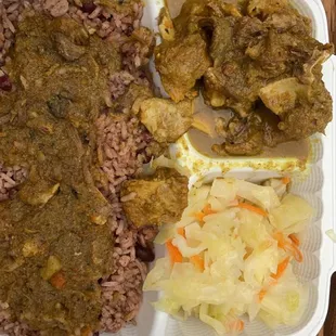 Curry Goat Meal ($28)