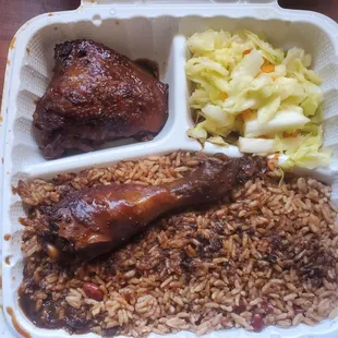 Stew chicken, allegedly