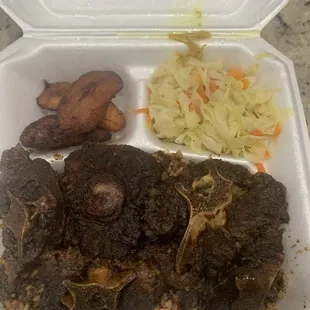 Oxtail with Rice &amp; Peas