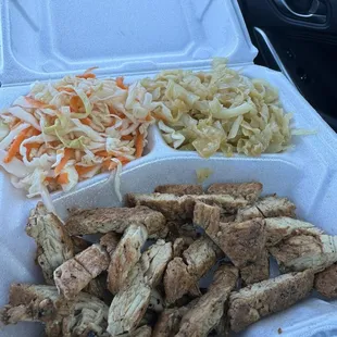 Jerk Chicken Breast with Cabbage &amp; Jamaican Coleslaw
