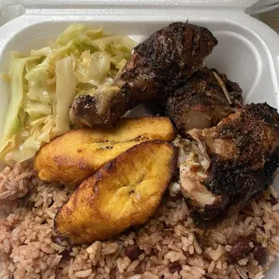 Jerk Chicken dinner