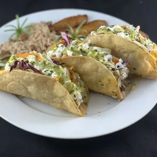 Jerk chicken tacos