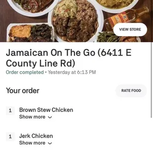 a menu for a restaurant