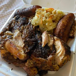 Jerk Chicken with Rice and Beans