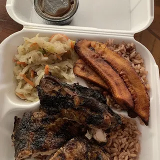Jerk Chicken with Rice and Beans