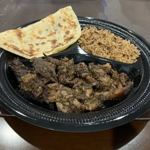 Red Stripe Jerk Pork w/ Roti