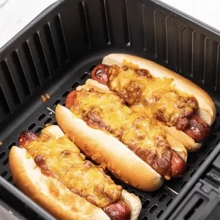 My Baked Chili Cheese Dogs