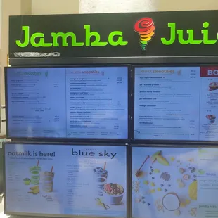 Jamba Menu