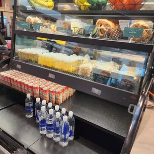 a refrigerated refrigerated display case in a grocery store