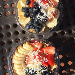 Mango Bowl (Top) &amp; Açai Bowl (Bottom)