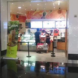 Pic of people ordering @ front counter.