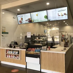 Clean and bright inside counter