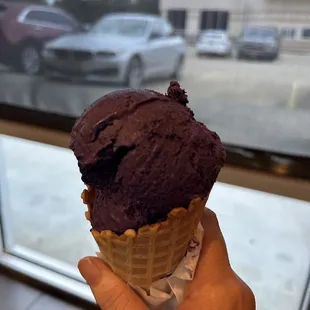 I didn&apos;t capture the color well. It&apos;s homemade ube ice cream! So good!!