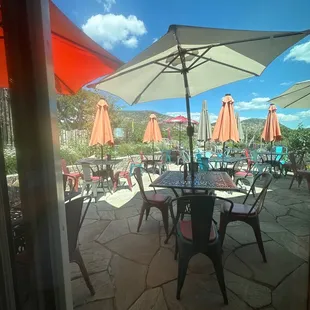 Patio dining.