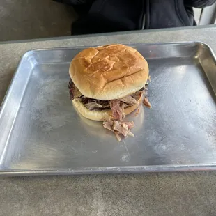 Pulled pork sandwich
