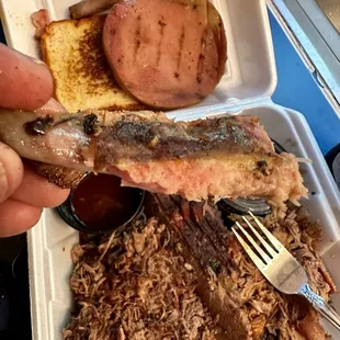 The Texan, it has all the meat they serve, ribs, Texas, toast, etc.