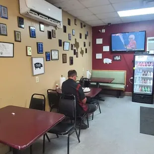 a man sitting at a table