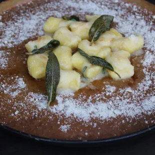 Ricotta gnudi in brown butter