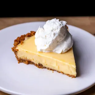 Meyer Lemon Pie with graham cracker crust