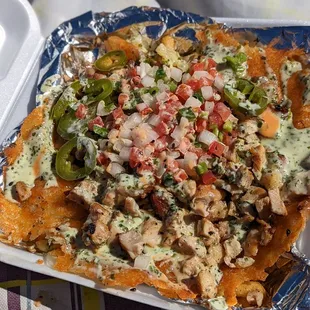 a loaded nachos