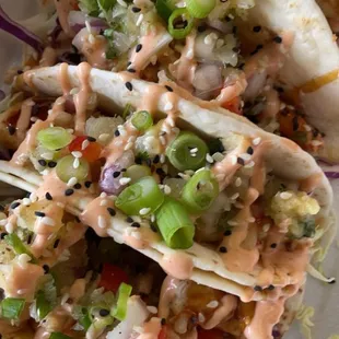 Chicken teryaki tacos