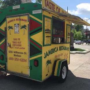 food truck parked on the side of the road