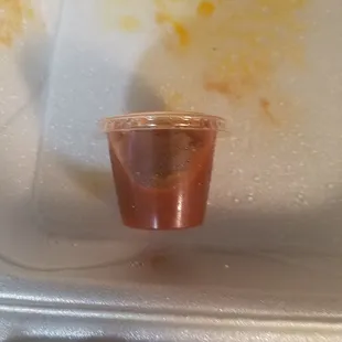 Jerk sauce is much darker