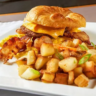 Jamerican kitchen famous breakfast sandwich