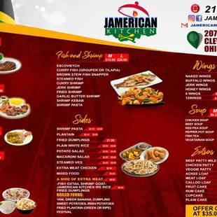 Lunch menu