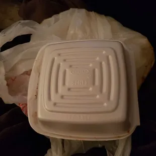 Small box of $7 jerk chicken