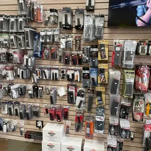 STORE INTERIOR- HANDGUN AND RIFLE MAGS