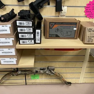 STORE INTERIOR- LOWER RECEIVERS, FOLDING STOCK ADAPTORS, UPPERS