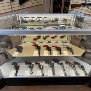 STORE INTERIOR- HANDGUNS