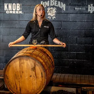 Sam before she stole my Knob Creek!