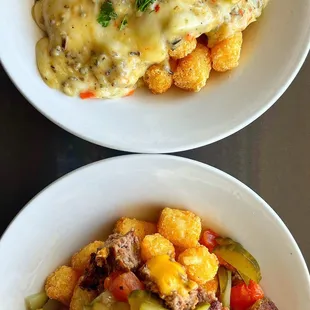 Mn poutine and cheeseburger Totchos