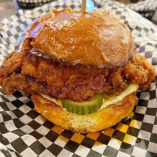 St Paul Hot Chicken sammie
