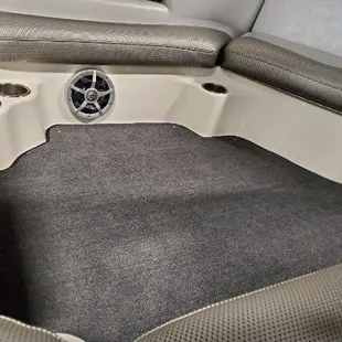 New flooring to compliment the new upholstery