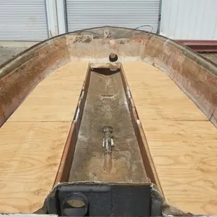 Coming along...the new floors have been installed in the '78 MasterCraft!