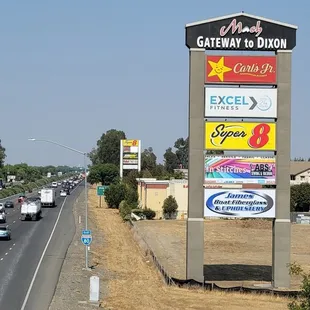 I-80 Eastbound freeway sign for our shop in Dixon, CA