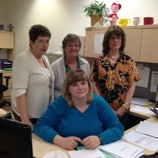James Hodge Toyota office team - Peggy Mills, Valerie Aho, Susie Ford, and Tonya Elkins.