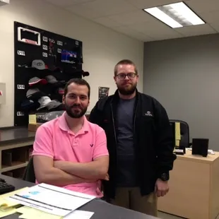 Parts Department at James Hodge Toyota. Danny and Galyn.