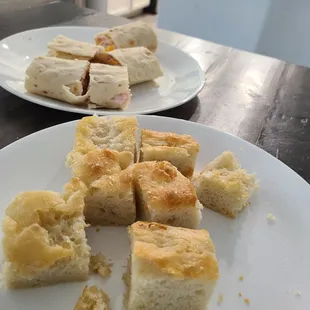 Sandwich rolls and the delicious fresh baked focaccia bread that we could not get enough of!