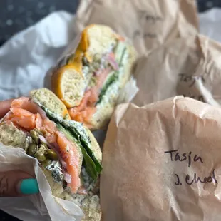 food, bagels, bagel