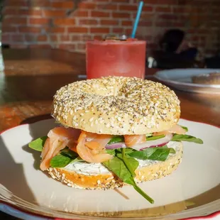 food, bagels, bagel